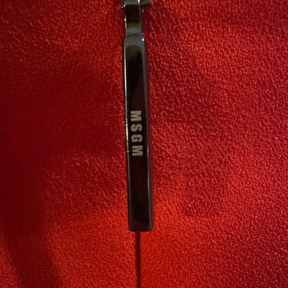 MSGM Fit and Flare Dress Size 38 /6 Red Panel Made In Italy - Picture 6 of 6